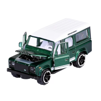 Majorette vehiculos Deluxe escala 1:64 (Land Rover Defender 110 verde)