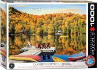 Rompecabezas Cabaa en el Lago, Quebec 1000 piezas