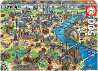 Rompecabezas mapa de Londres 500 piezas EDUCA