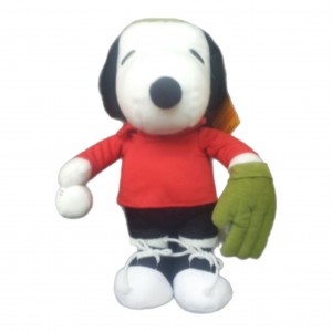 Peluche Snoopy beisbolista 28 cm paradoPeluches