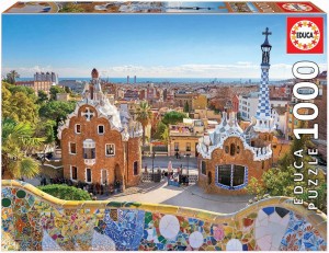 Rompecabezas vista de Barcelona desde el Parque Gell 1000 piezas EDUCA